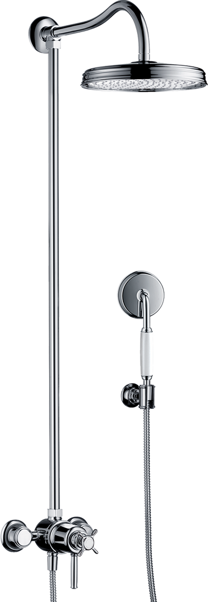 Showerpipe mit Thermostat und 1jet Kopfbrause EcoSmart