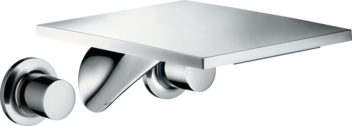 3-hole basin mixer for concealed installation wall-mounted with spout 262 mm