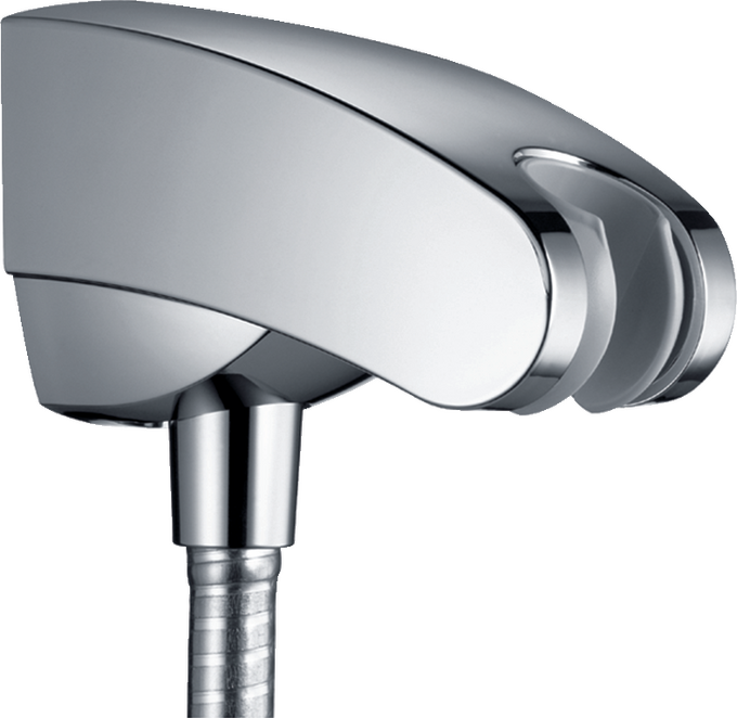 Porter'E shower holder with integrated shower hose connection