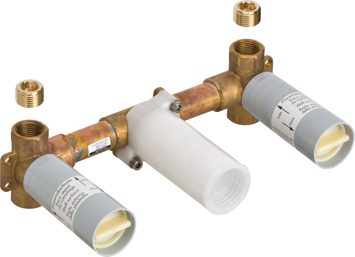 inbouwdeel 3-gats wastafelmengkraan