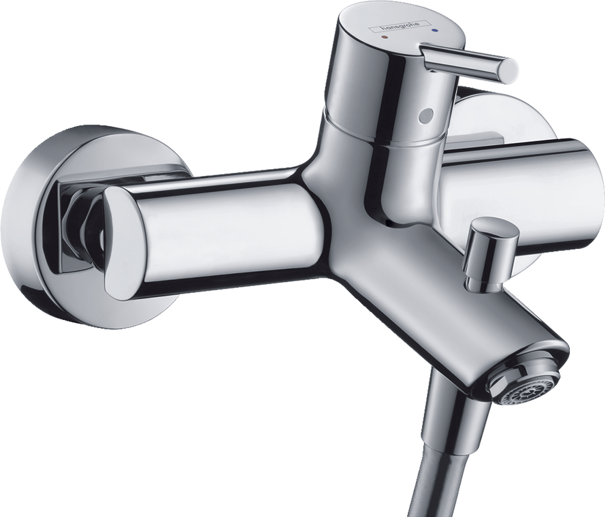 Single lever bath mixer for exposed installation