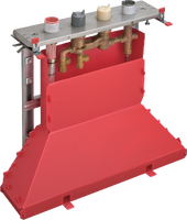 Grundkörper für 4-Loch Fliesenrandarmatur mit Thermostat