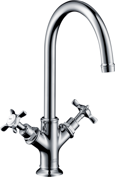 AXOR Montreux Mélangeur de lavabo 210 poignées croisillons avec tirette et vidage — 16502000