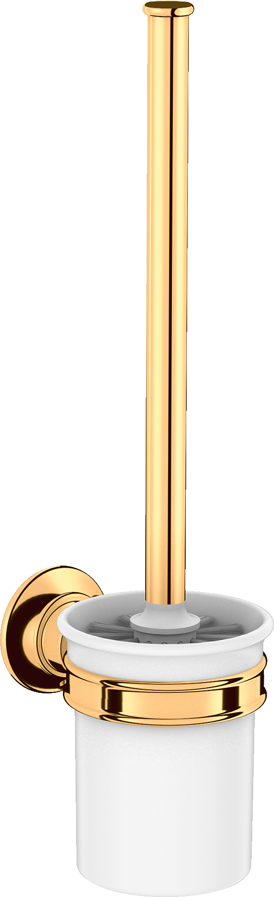 Toilet brush holder wall-mounted