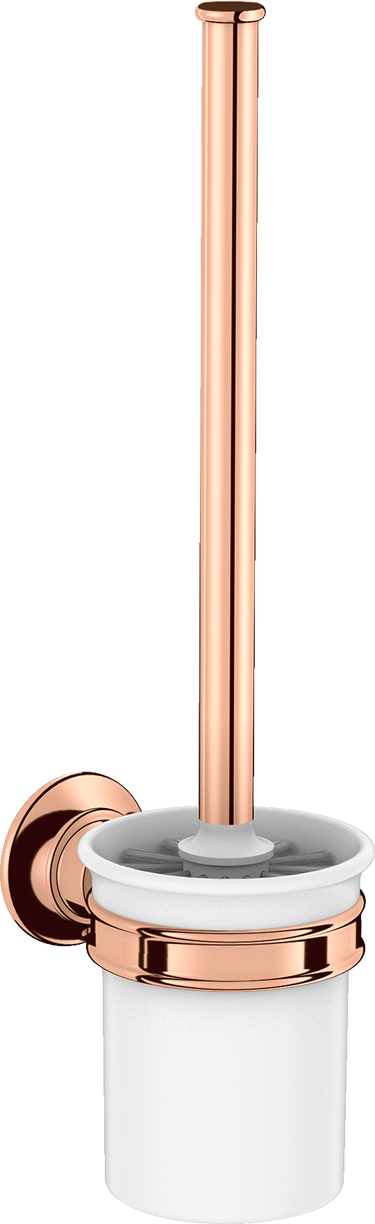 Toilet brush holder wall-mounted