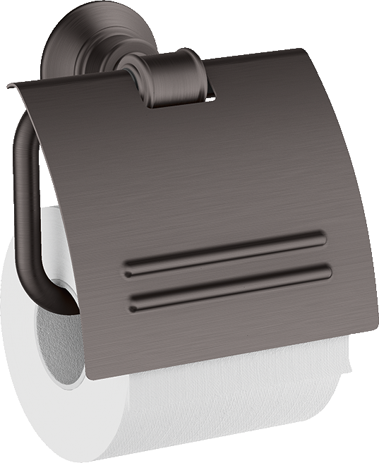 Toilet paper holder with cover