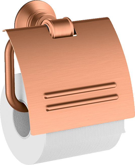 Toilet paper holder with cover
