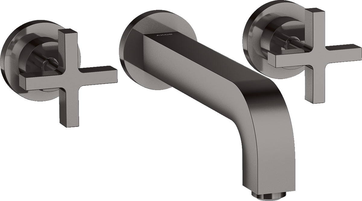 3-hole basin mixer for concealed installation wall-mounted with spout 222 mm