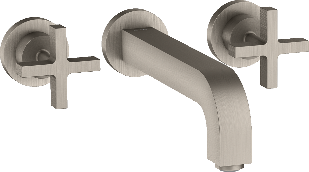 3-hole basin mixer for concealed installation wall-mounted with spout 222 mm