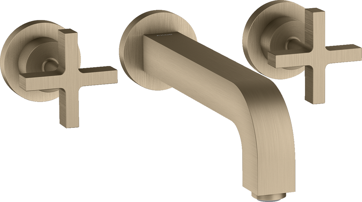 3-hole basin mixer for concealed installation wall-mounted with spout 222 mm