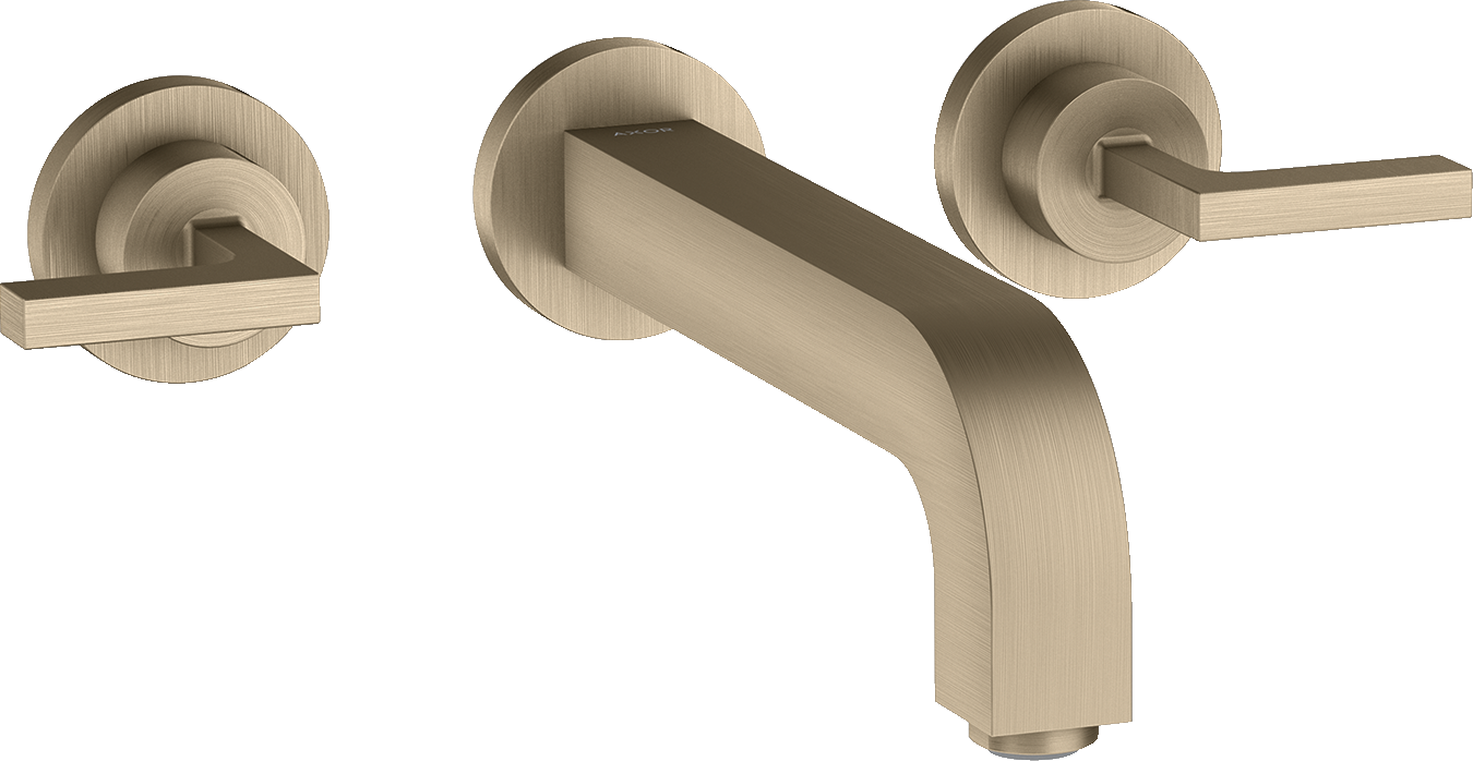 3-hole basin mixer for concealed installation wall-mounted with spout 222 mm