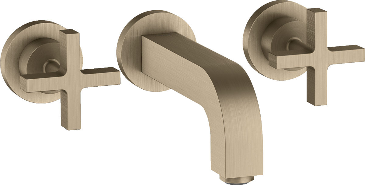 3-hole basin mixer for concealed installation wall-mounted with spout 162 mm