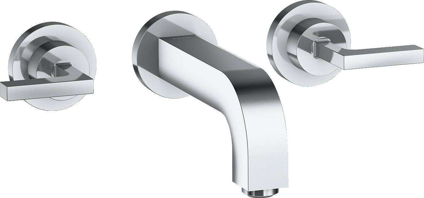 3-hole basin mixer for concealed installation wall-mounted with spout 162 mm