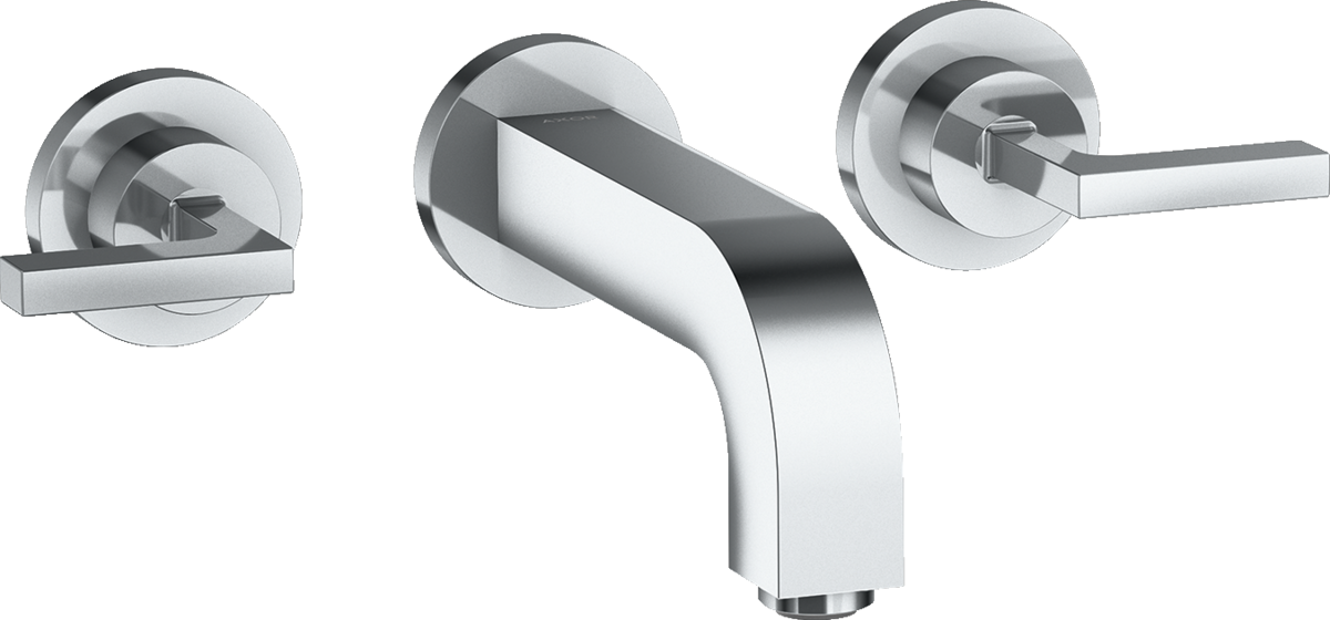 3-Loch Waschtischarmatur Unterputz für Wandmontage mit Auslauf 162 mm