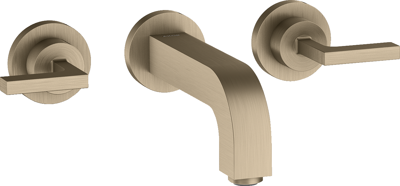 3-hole basin mixer for concealed installation wall-mounted with spout 162 mm