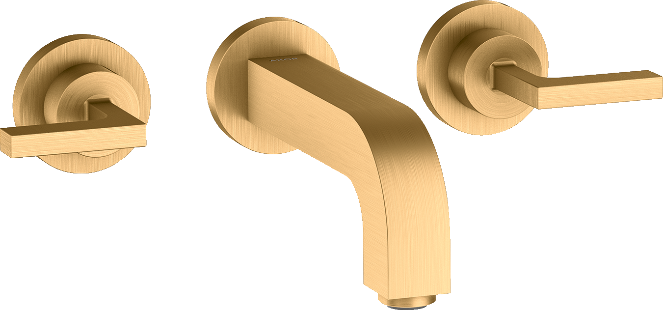 3-Loch Waschtischarmatur Unterputz für Wandmontage mit Auslauf 162 mm