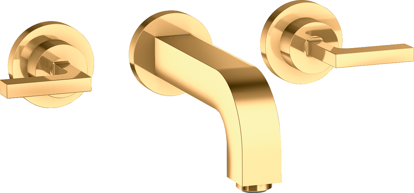 3-hole basin mixer for concealed installation wall-mounted with spout 162 mm