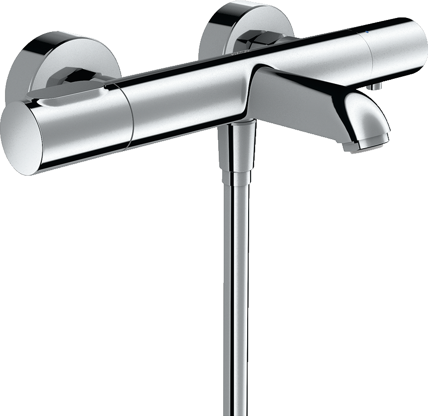 Bath thermostat for exposed installation