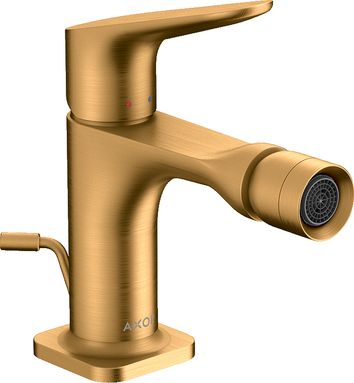 Mezclador monomando de bidé con vaciador automático