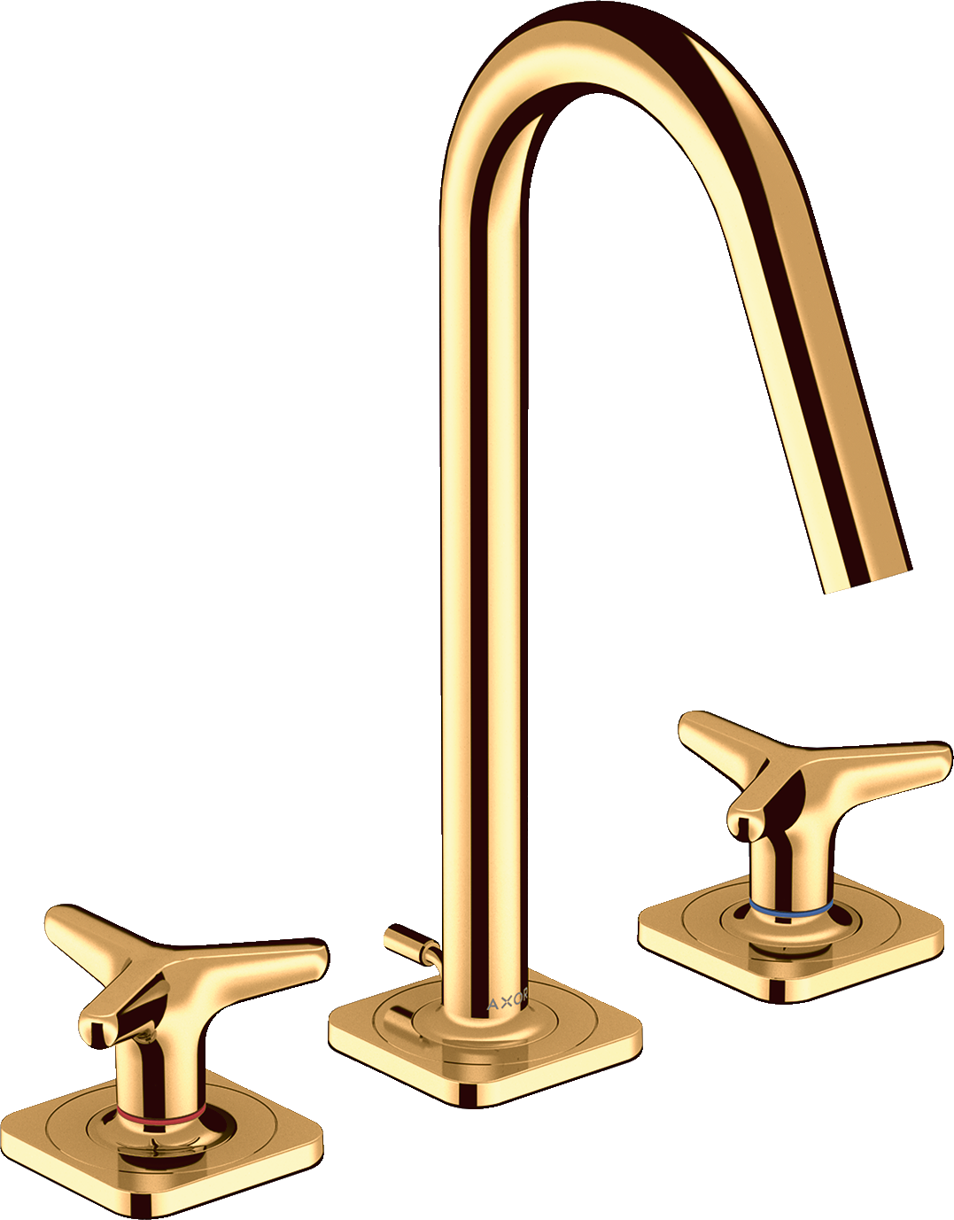 3-hole basin mixer 160 with star handles
