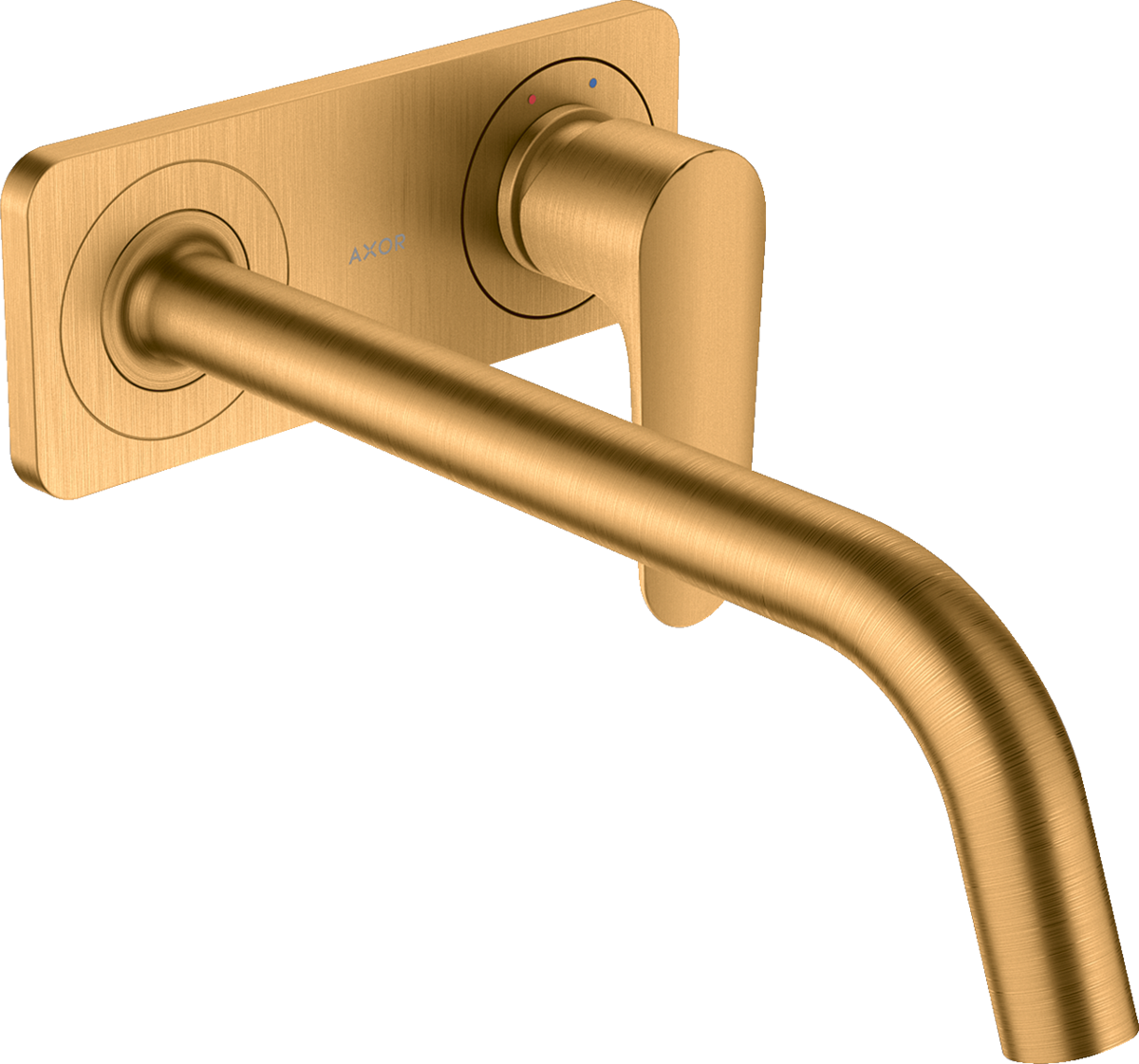 Mitigeur de lavabo encastré mural avec plaque