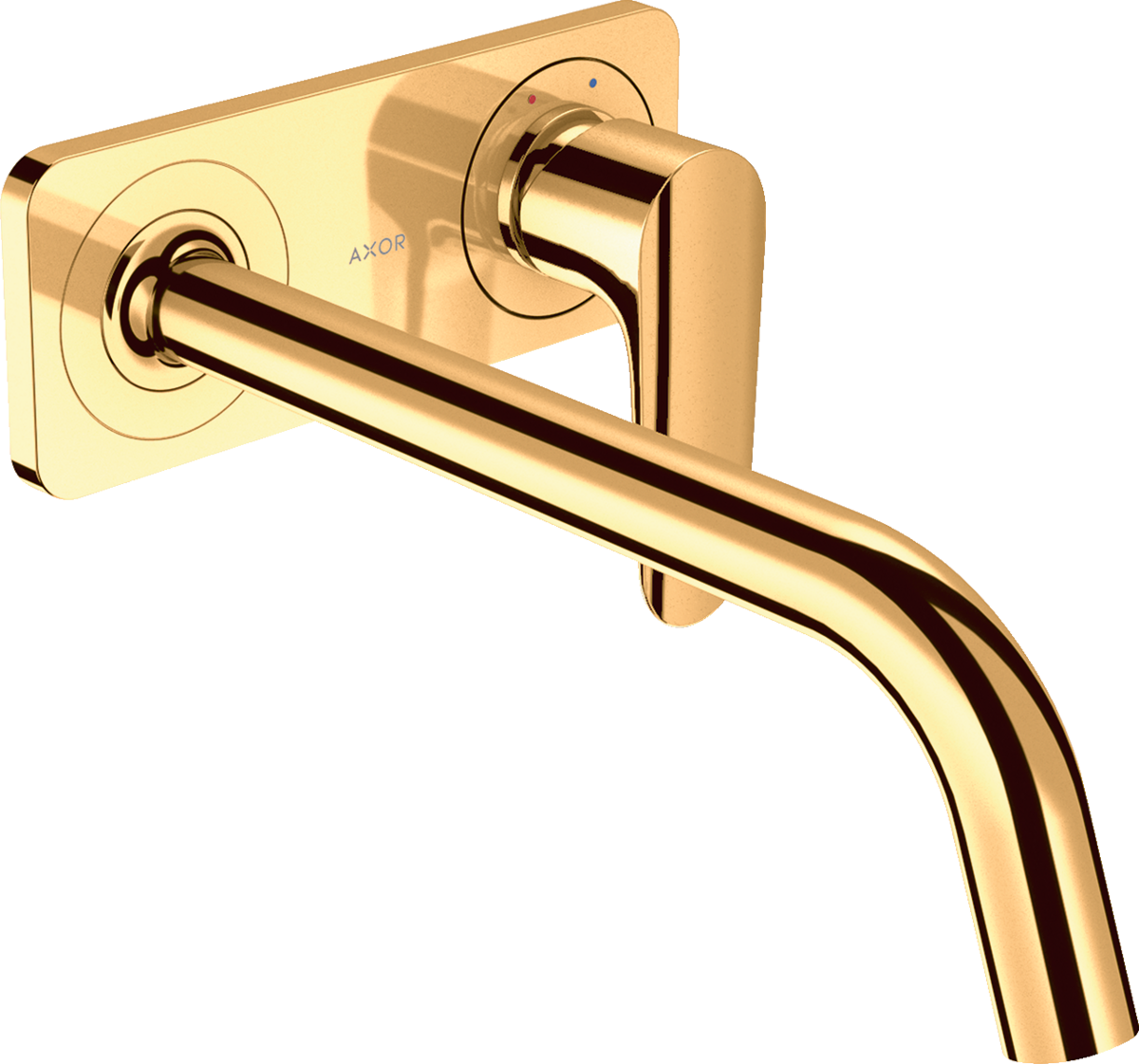 Mitigeur de lavabo encastré mural avec plaque