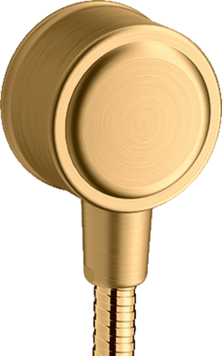 Wall outlet with non-return valve