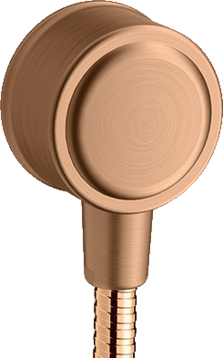 Wall outlet with non-return valve