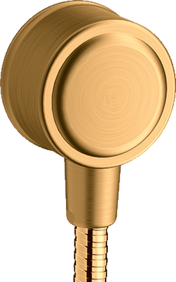 Wall outlet with non-return valve