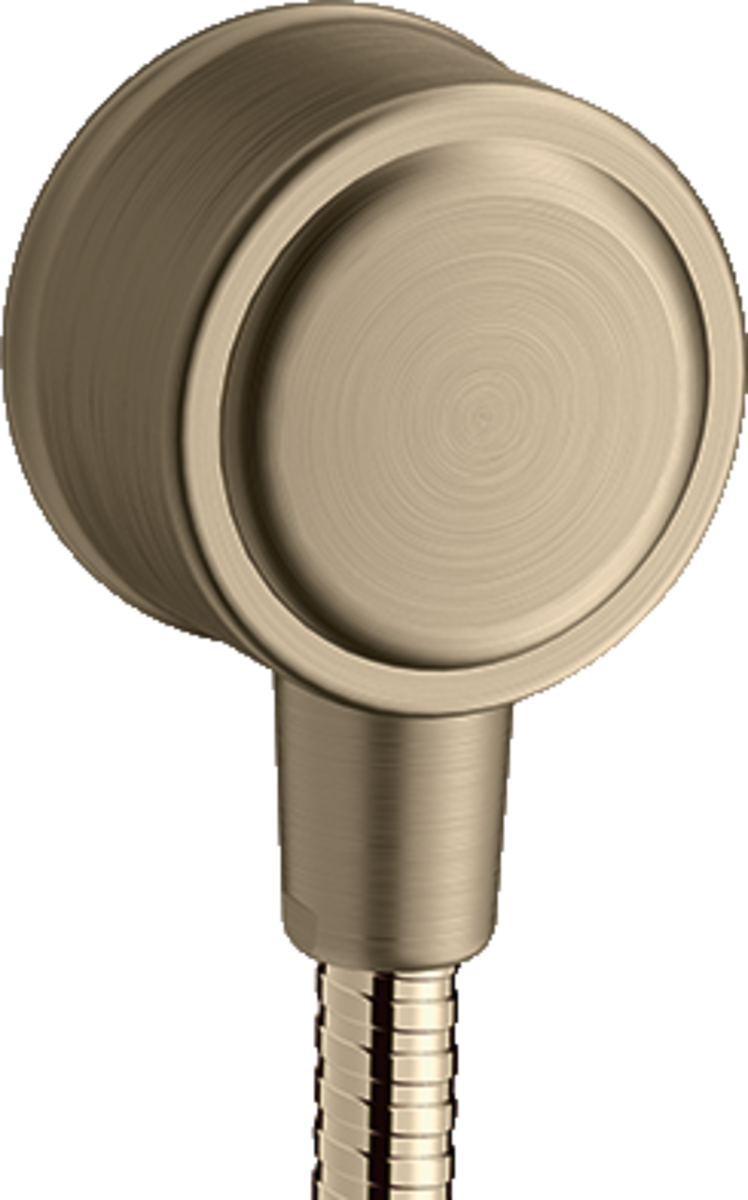 Wall outlet with non-return valve