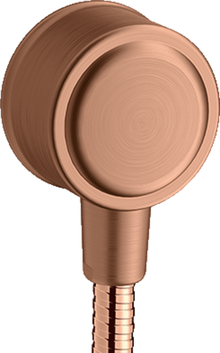 Wall outlet with non-return valve