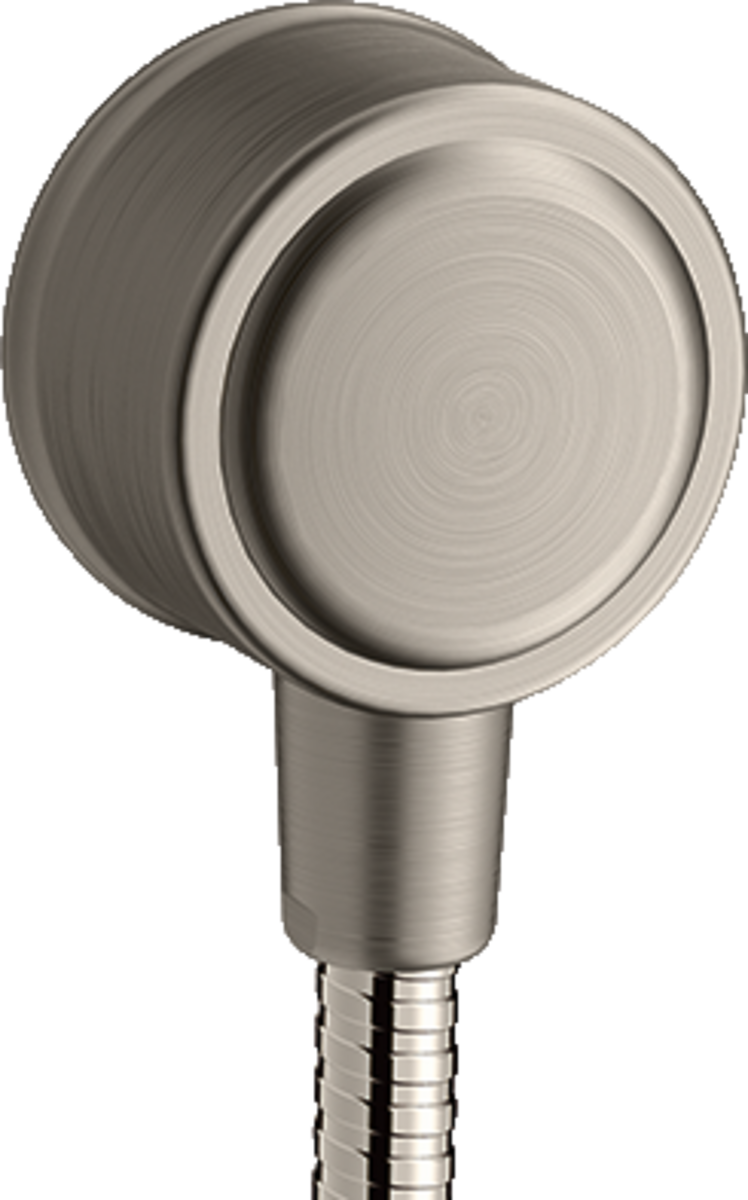 Wall outlet with non-return valve