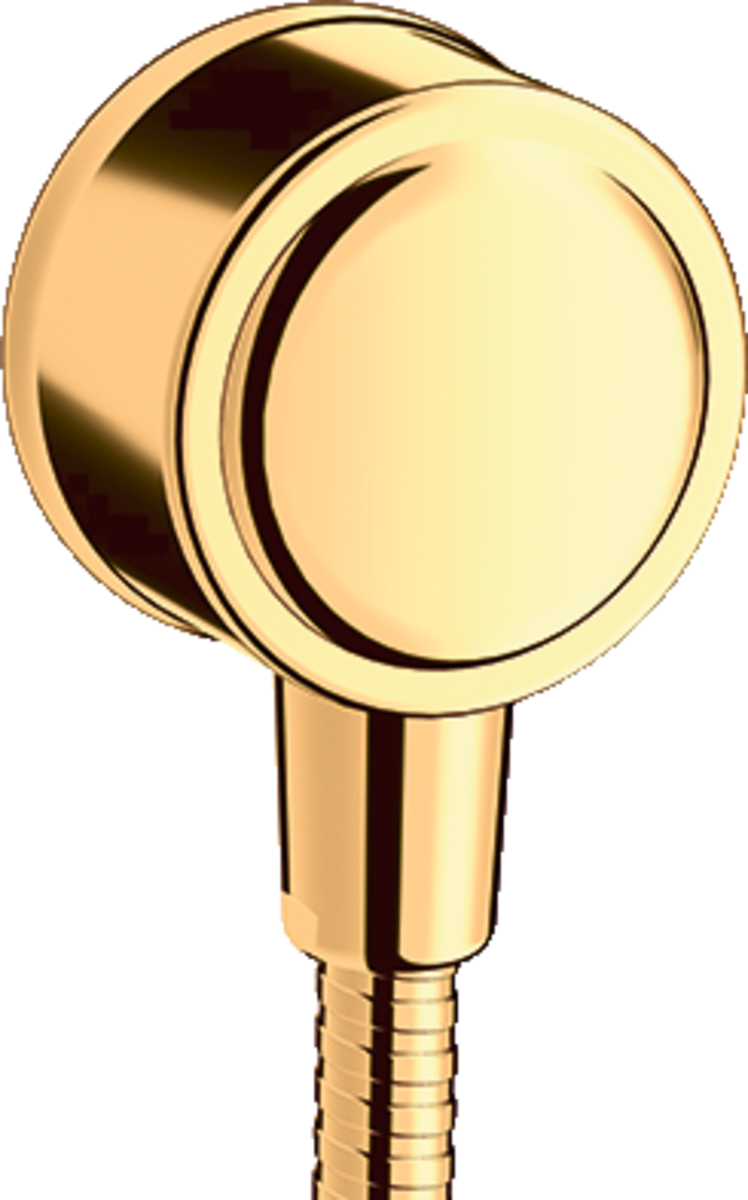 Wall outlet with non-return valve