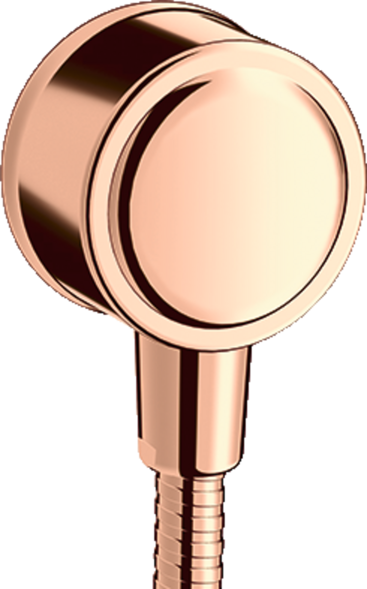 Wall outlet with non-return valve