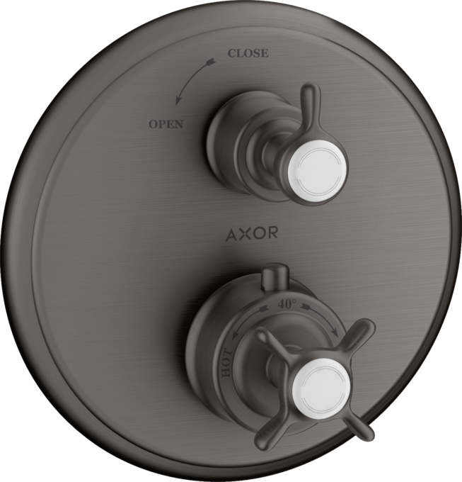 AXOR Montreux Thermostatique encastré avec robinet d'arrêt, poignée croisillon — 16800340