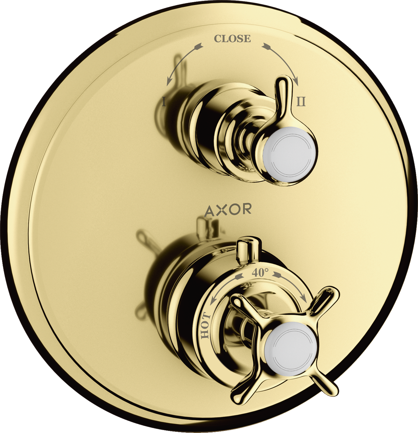 Thermostat Unterputz mit Ab- und Umstellventil und Keuzgriff