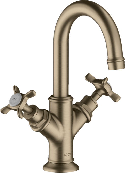 AXOR Montreux ​Mélangeur de lavabo 160 poignée croisillon pour lave-mains avec tirette et vidage — 16505820
