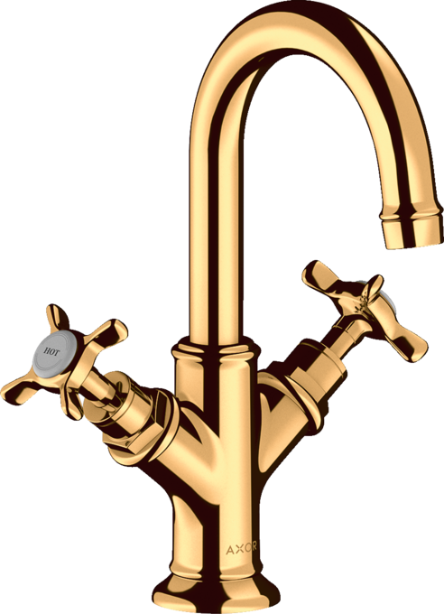 AXOR Montreux ​Mélangeur de lavabo 160 poignée croisillon pour lave-mains avec tirette et vidage — 16505990