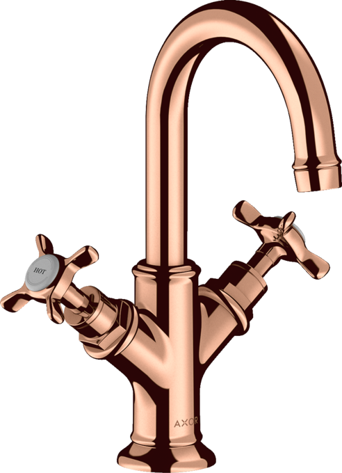 AXOR Montreux ​Mélangeur de lavabo 160 poignée croisillon pour lave-mains avec tirette et vidage — 16505300