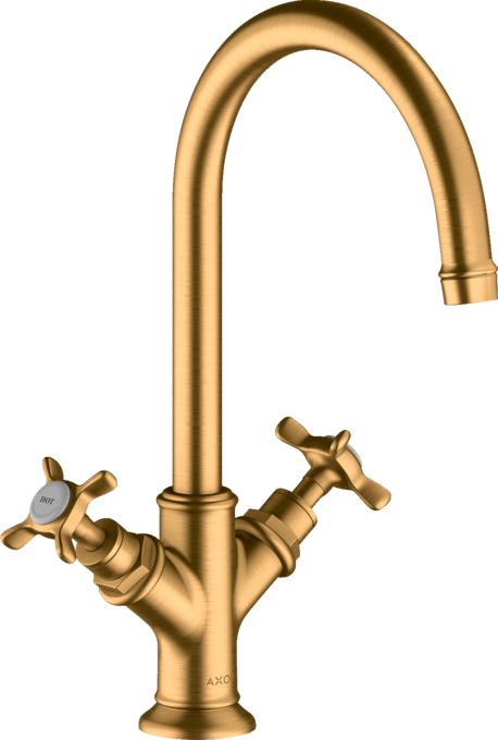 AXOR Montreux Mélangeur de lavabo 210 poignées croisillons sans tirette ni vidage — 16506250