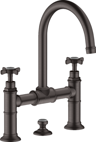 2-handle basin mixer 220 with cross handles and pop-up waste set