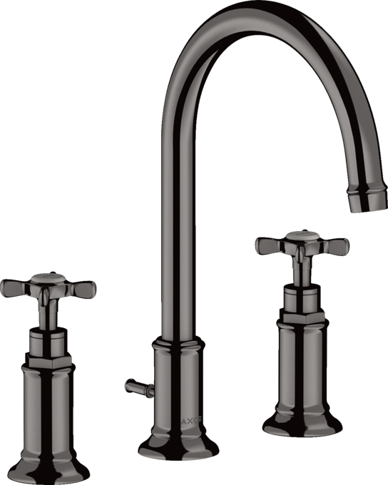 AXOR Montreux Mélangeur de lavabo 3 trous 180 poignées croisillons avec tirette et vidage — 16513330