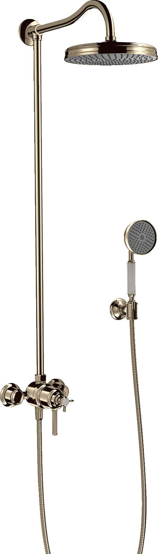 Showerpipe mit Thermostat und Kopfbrause 1jet