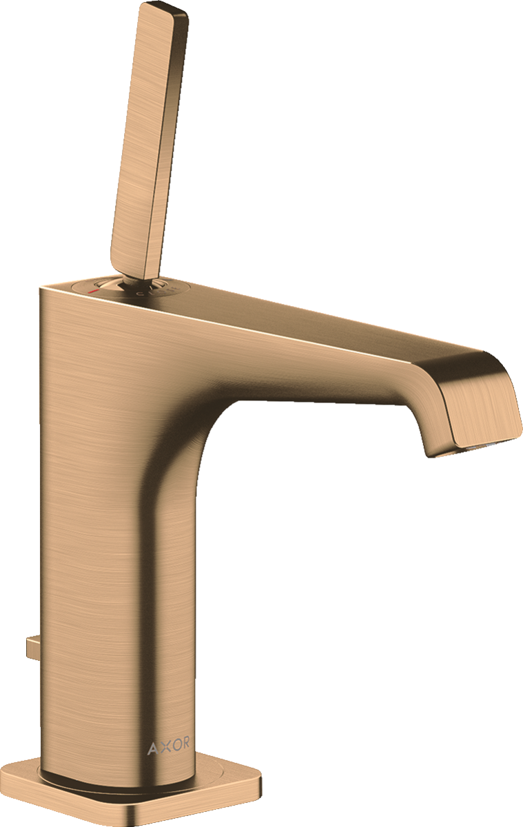 Single lever basin mixer 130 with pin handle and pop-up waste set