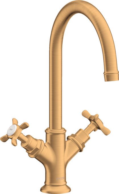 AXOR Montreux Mélangeur de lavabo 210 poignées croisillons avec tirette et vidage — 16502250