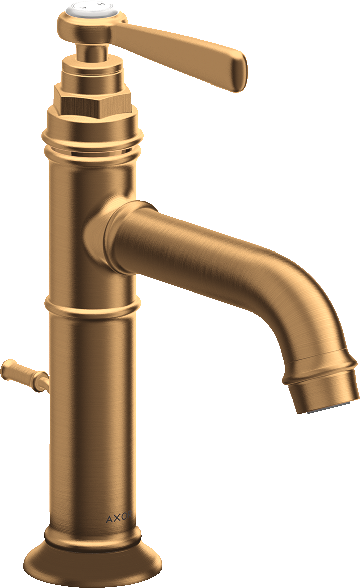 Jednouchwytowa bateria umywalkowa 100 z kompletem odpływowym z cięgłem