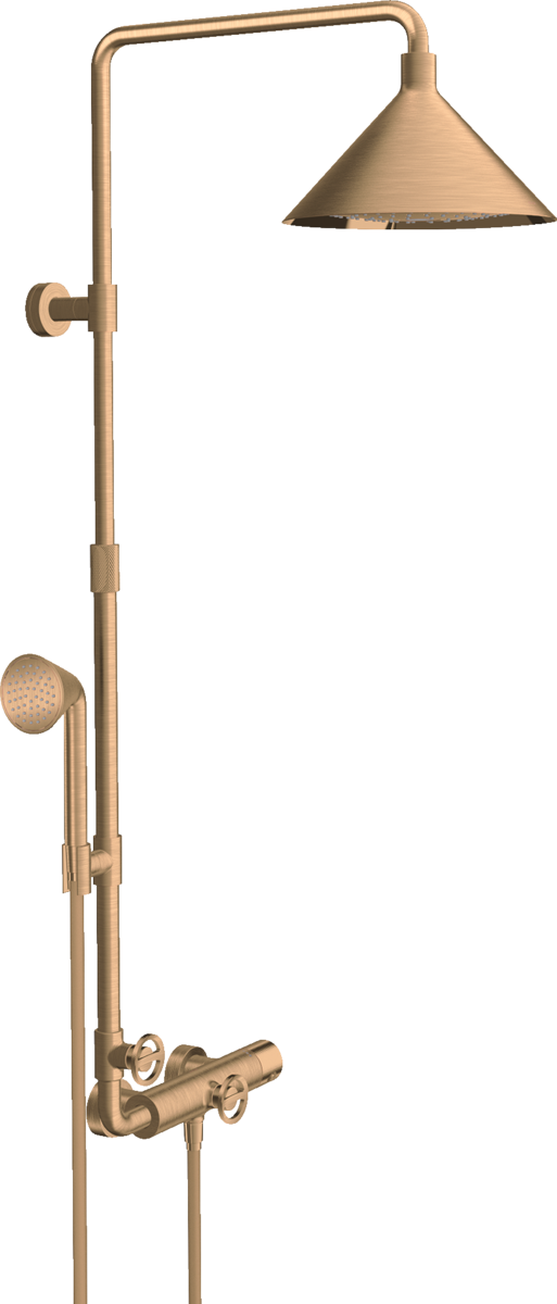 Showerpipe med termostat og hodedusj 240 2jet