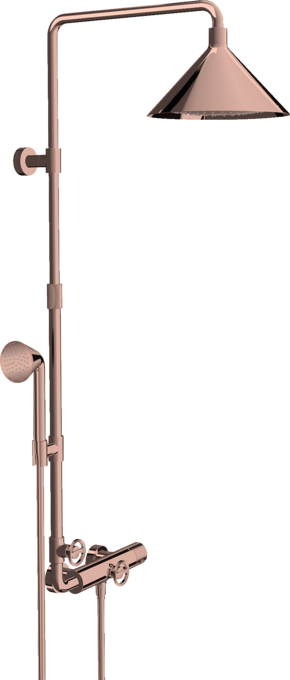 AXOR Showers/Front Colonne de douche thermostatique avec douche de tête 240 2jet — 26020300