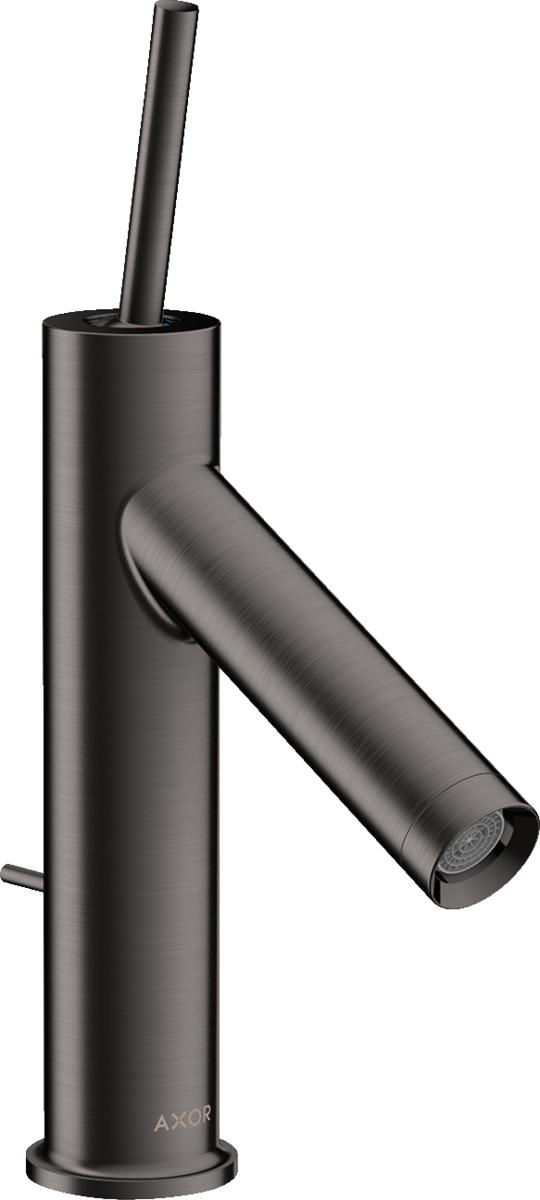 Páková umyvadlová baterie 90 s kolíkovou rukojetí a s odtokovou soupravou s táhlem