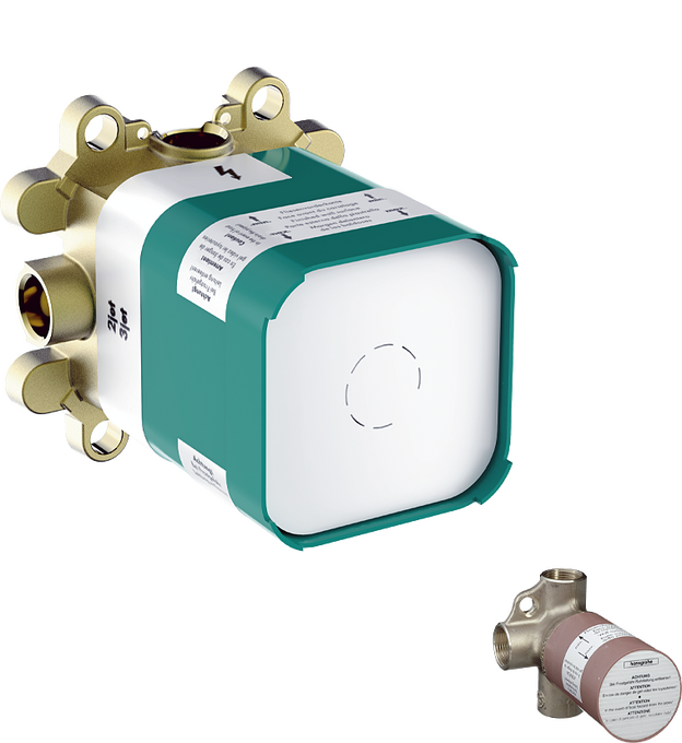 AXOR ShowerSolutions Rough, Showerhead 2-Jet with Showerarm with 2-way ...